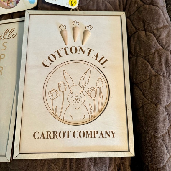 NWT. Easter decor! All the wood Easter and spring decor pictured! - Picture 2 of 12